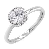 Halo zásnubný prsteň s lab-grown diamantmi Zarah