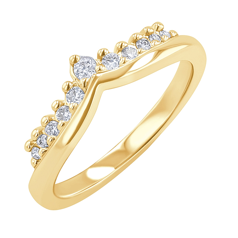 Vykrojený prsteň s diamantmi Santana 128955