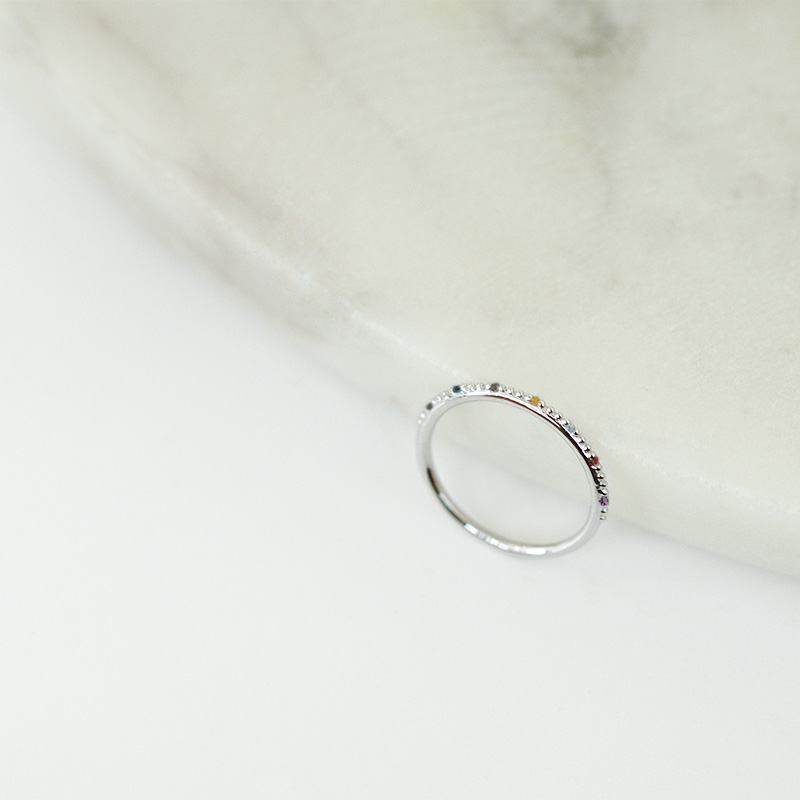 Minimalistický prsteň s drahokamami podľa vášho výberu Brealyn 130995