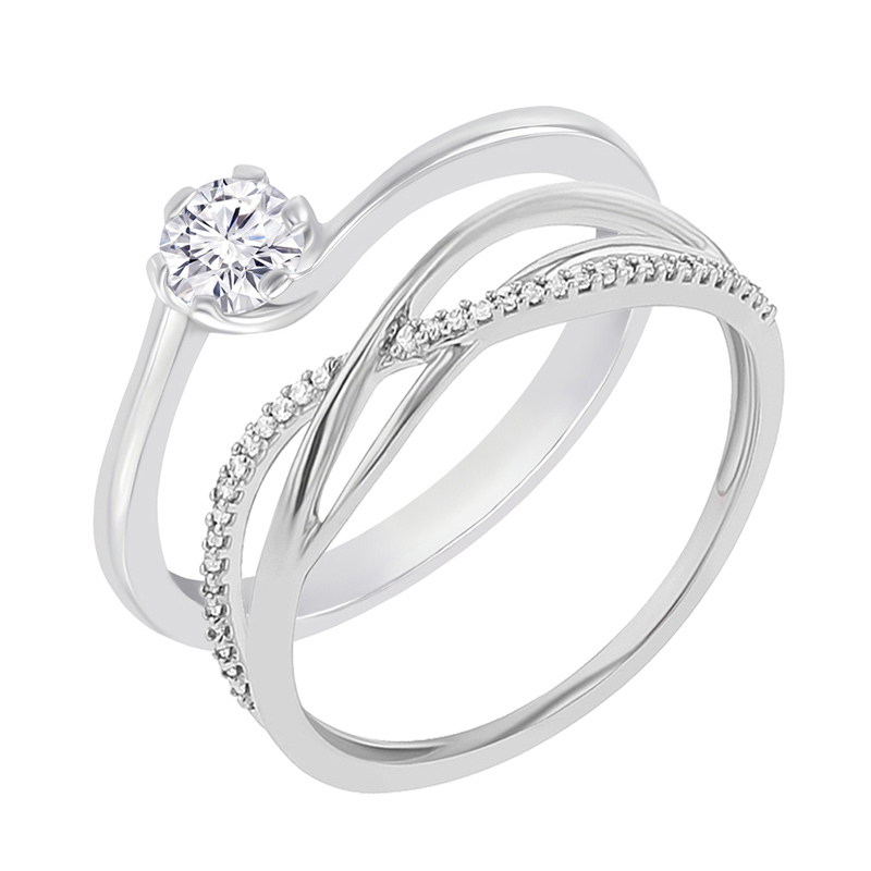 Set prsteňov s možnosťou výberu diamantu Elleanor 132705