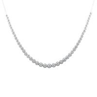 Luxusný strieborný náhrdelník s lab-grown diamantmi Sofi
