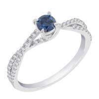 Zásnubný prsteň s modrým diamantom Rosaria
