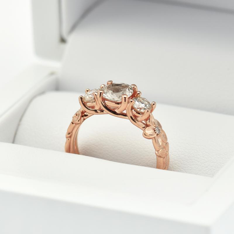 Diamantový romantický prsteň 22745