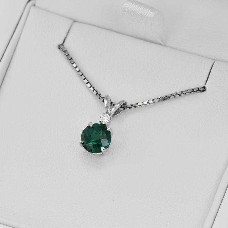 Zlatý smaragdový náhrdelník 25665