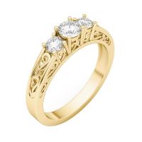 Diamantový prsteň vo vintage štýle Loylah