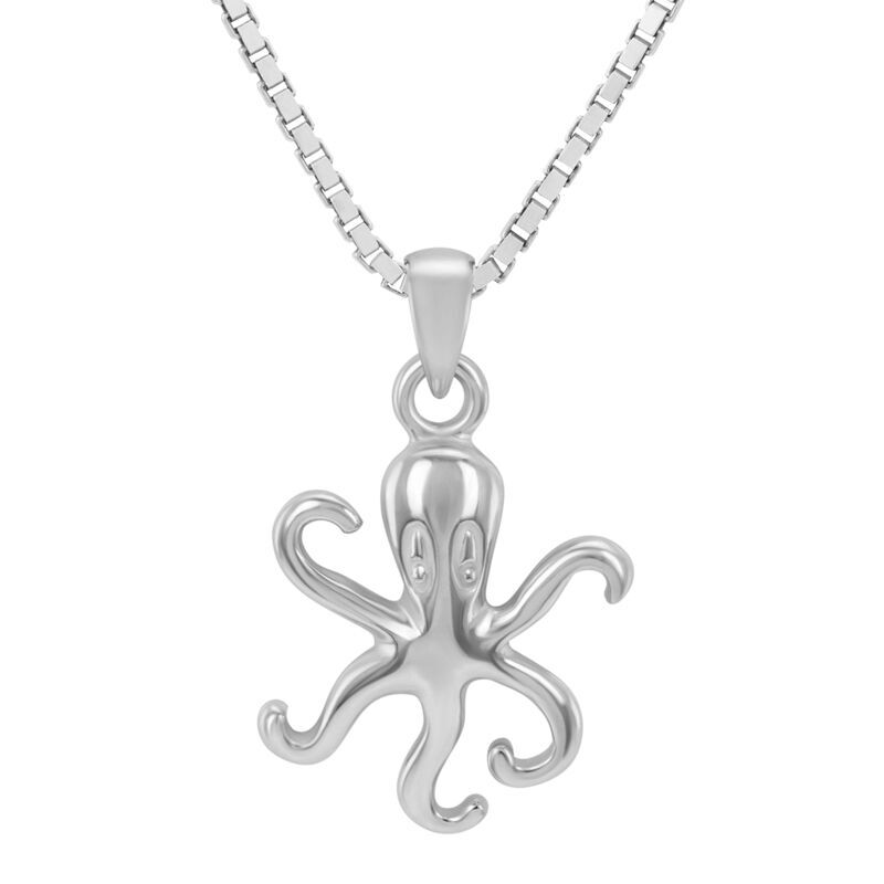 Prívesok zo striebra v tvare chobotnice Octope