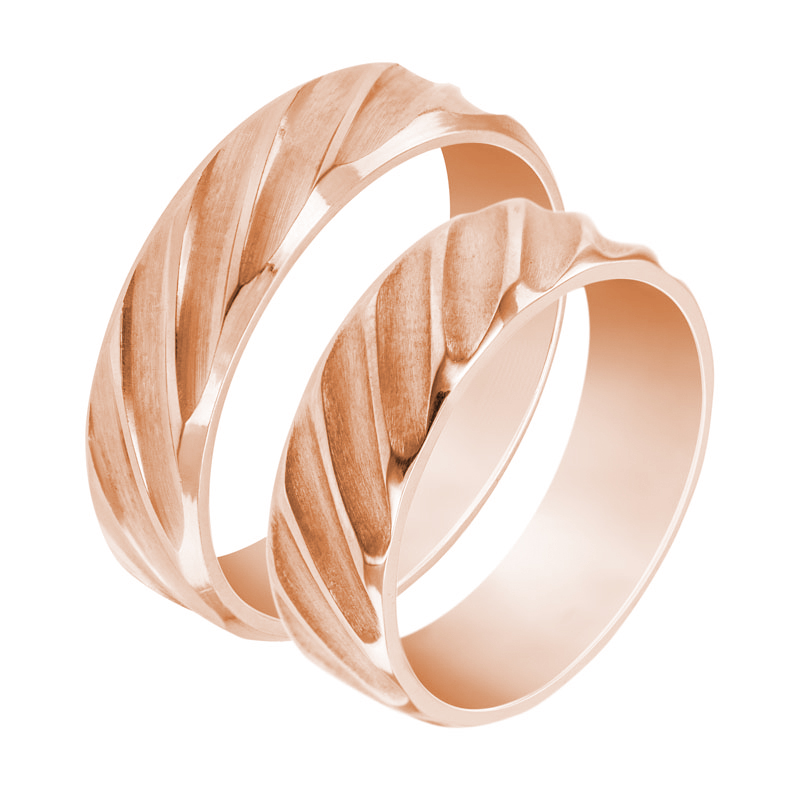 Prstene z ružového zlata 30135