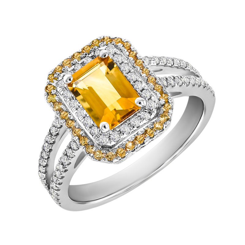 Citrínový prsteň zo zlata