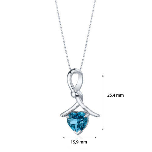 Romantický strieborný náhrdelník s topásom Dita 3535