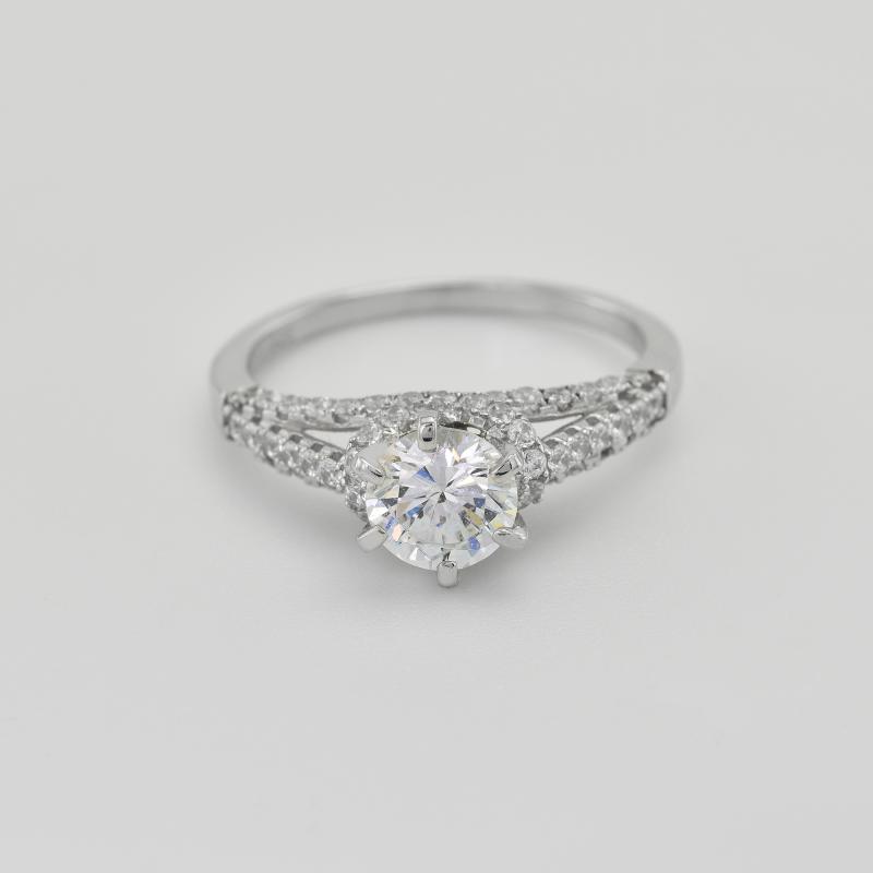 Halo diamantový zásnubný prsteň 36395