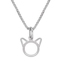 Strieborný náhrdelník v tvare mačky Katiny