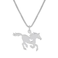 Strieborný náhrdelník s príveskom koňa Horse