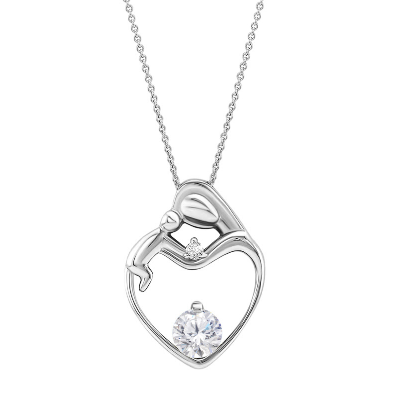 Platinový náhrdelník s GIA diamantom