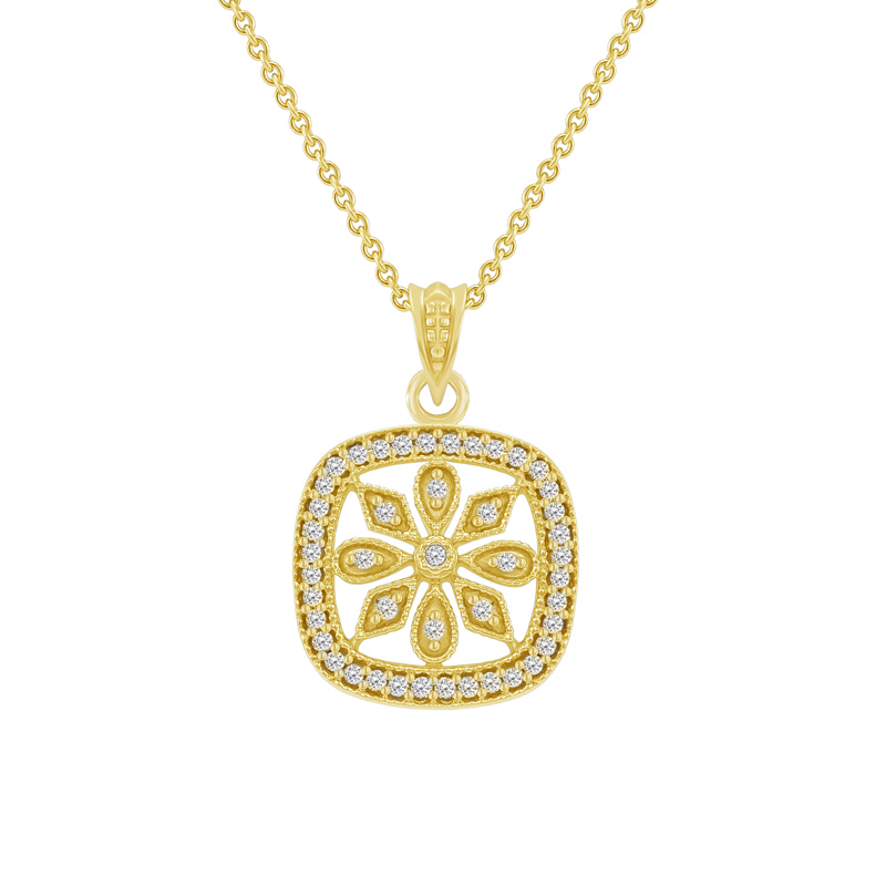 Zlatý náhrdelník plný diamantov 48435