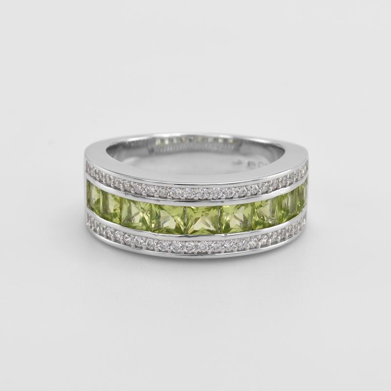 Olivínový prsteň zo striebra 49795