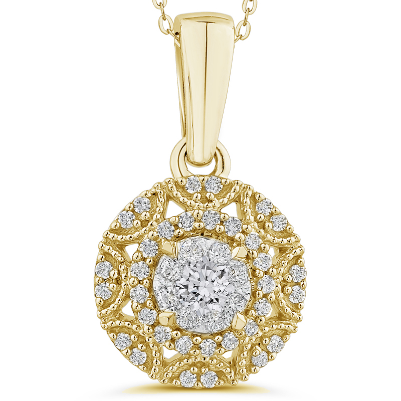 Prepychový zlatý prívesok s diamantmi Araceli 51875