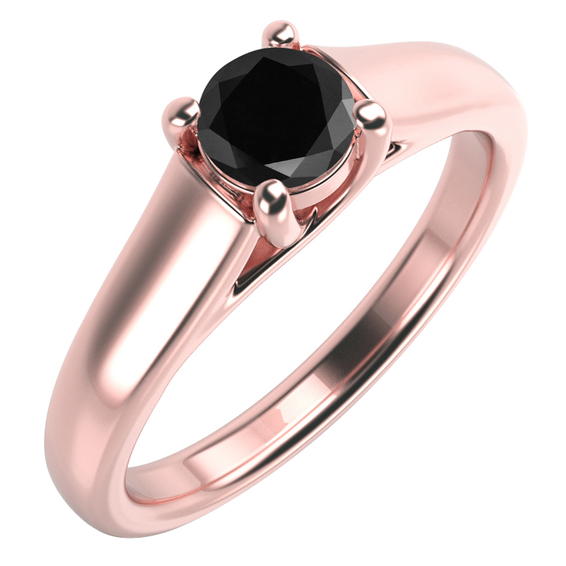 Prsteň s čiernym diamantom Lyli 59525