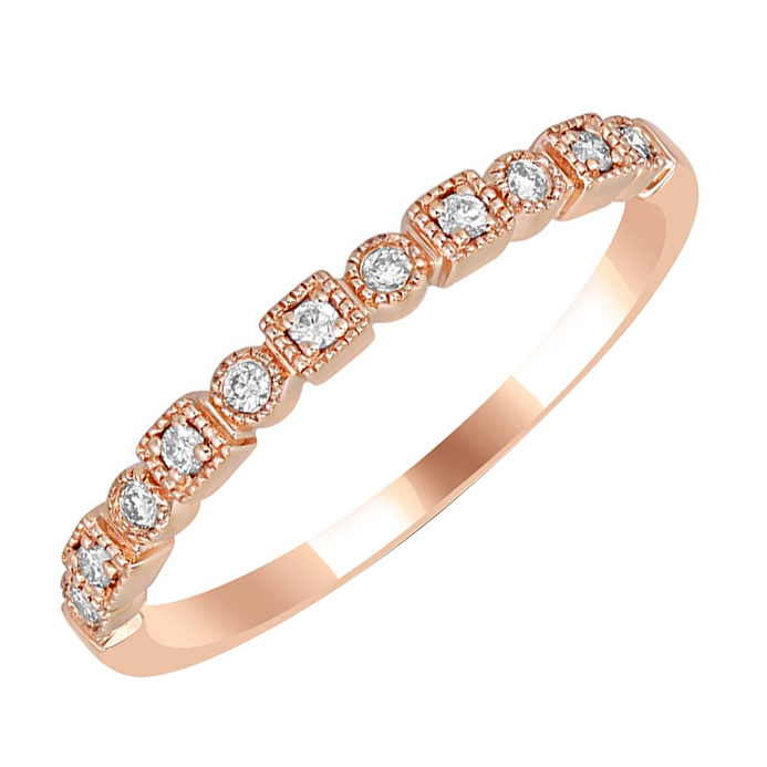 Eternity prsteň zo zlata zdobený diamantmi Alyx 59605
