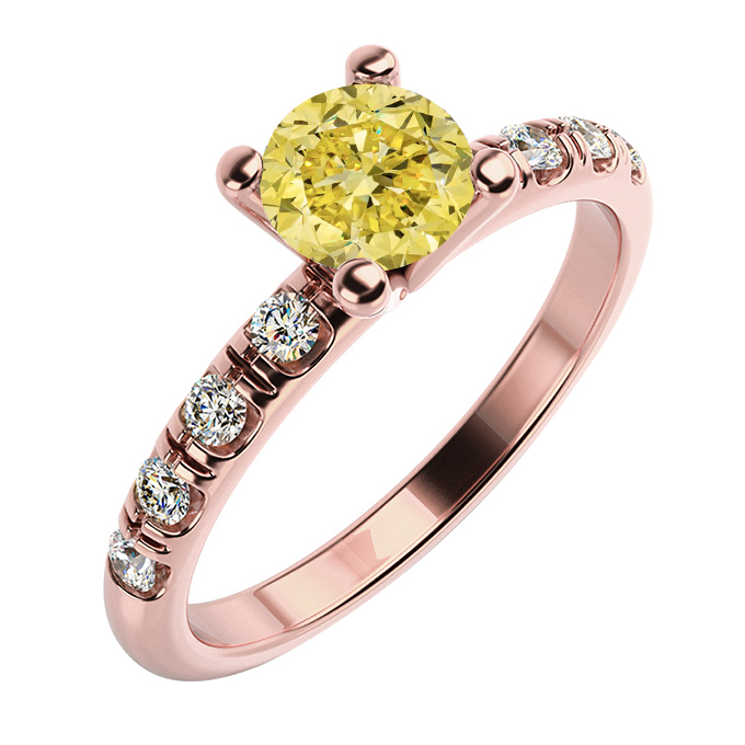 Prsteň so žltým diamantom Vonyh 59645