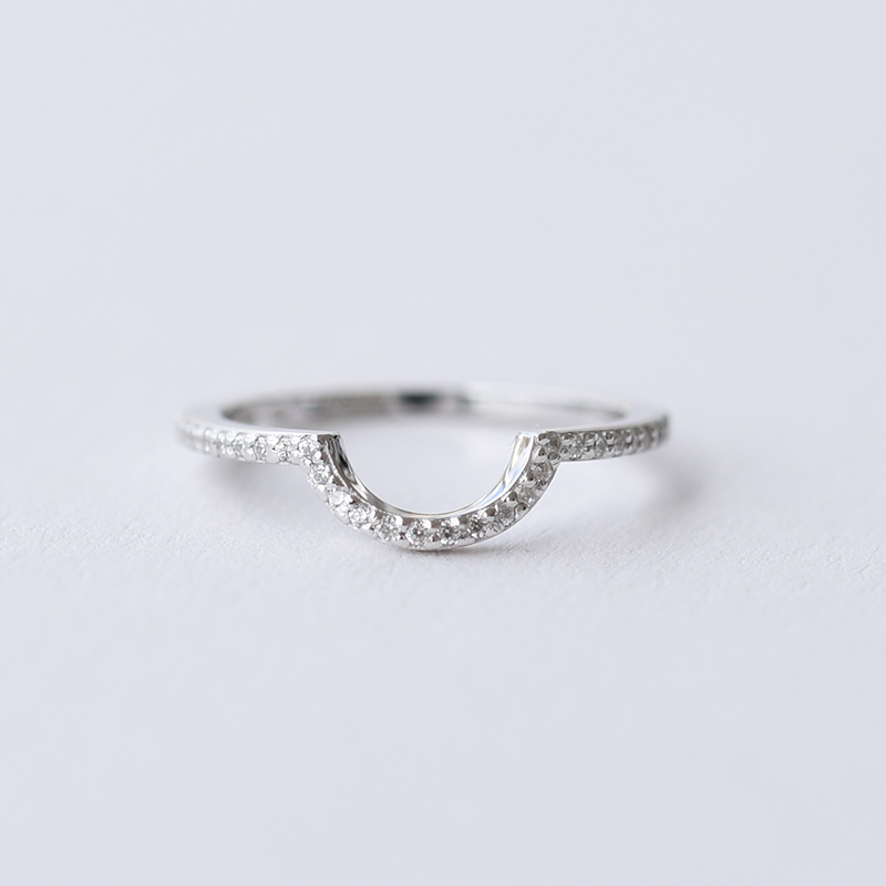 Snubný prsteň s diamantmi 61005