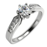 Zásnubný prsteň s lab-grown diamantmi Cletia 