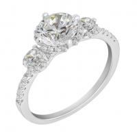Noblesný zásnubný prsteň s lab-grown diamantmi Vevein
