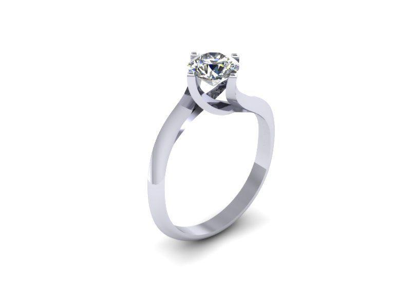 Zásnubný prsteň s diamantom Zini 6705