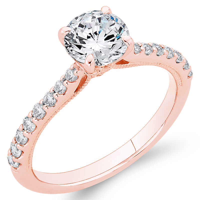 Zásnubný prsteň posiaty diamantmi Roselyn 75035