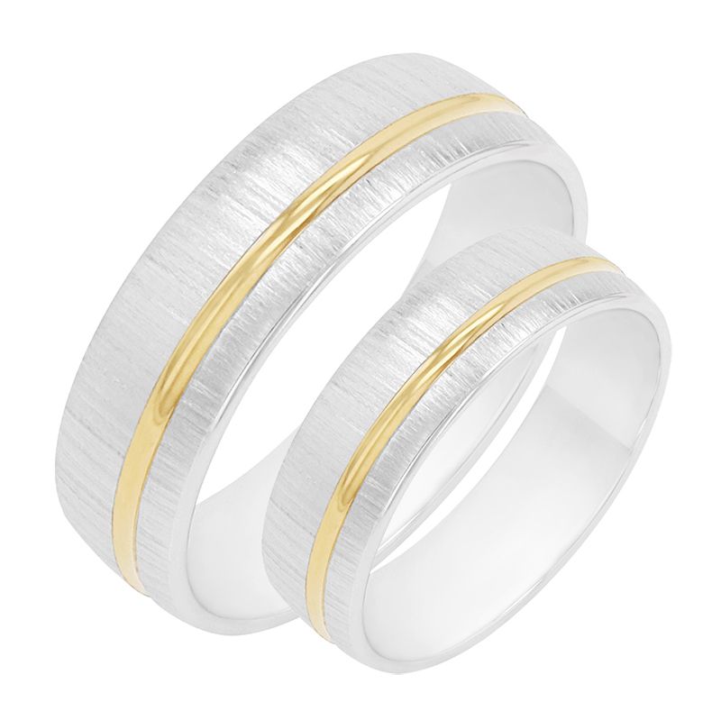 Zlaté snubné prstene z kombinovaného zlata