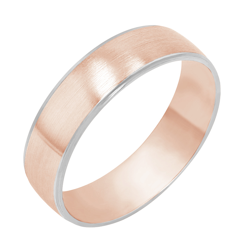 Pánský snubný prsteň z ružového zlata 80405