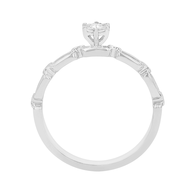 diamantový prsteň z bieleho zlata 84415
