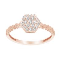 Elegantný prsteň s lab-grown diamantmi Oumarou