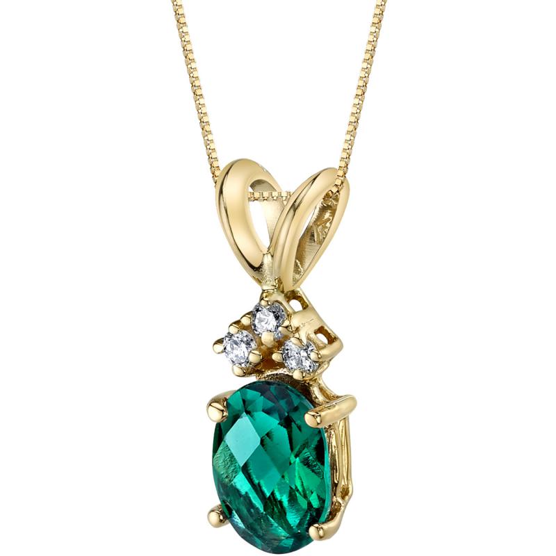 Smaragdový zlatý náhrdelník Ambien 9735