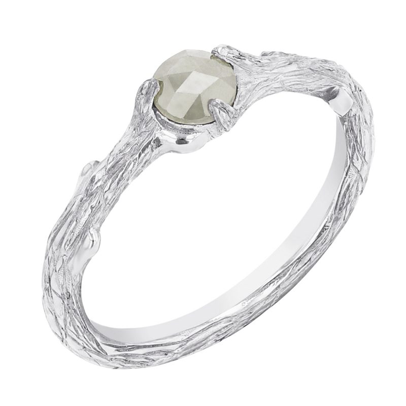 Vetvičkový prsteň so salt and pepper diamantom Masuma 99005