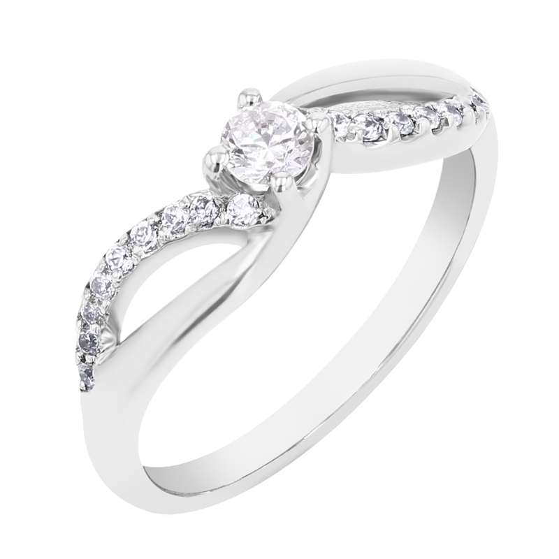 Zásnubný prsteň s lab-grown diamantmi Mirela