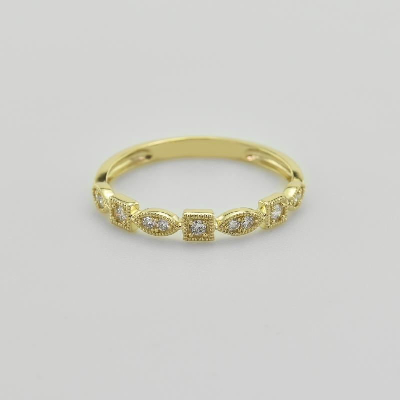 Strieborný eternity prsteň s lab-grown diamantmi Eileen 104766