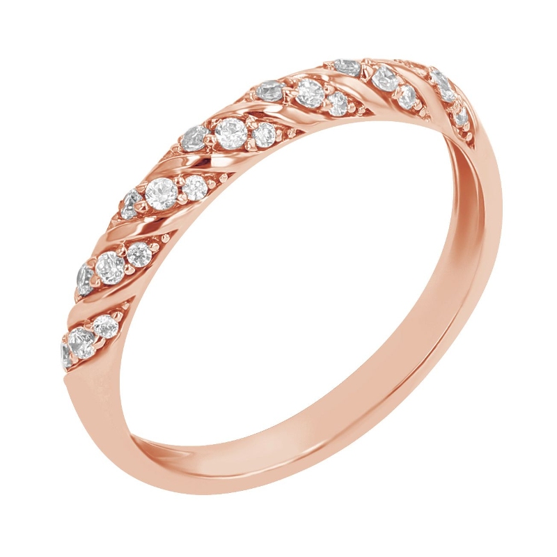 Prepletaný eternity prsteň s lab-grown diamantmi Chace 107896