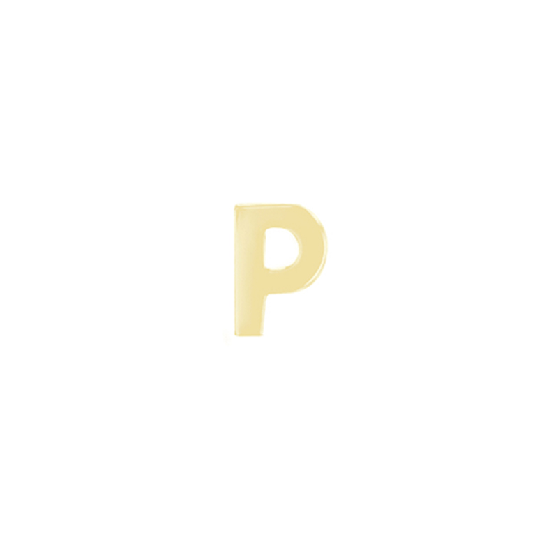 Zlatá náušnica s písmenom Alphabet 109106