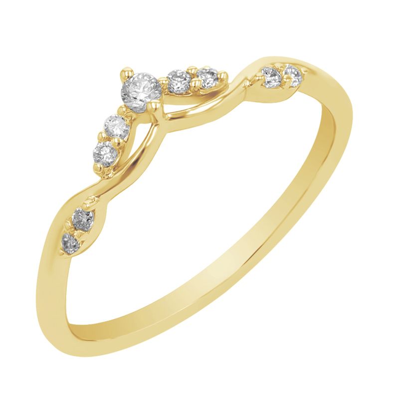 Romantický prsteň s diamantmi Nuha