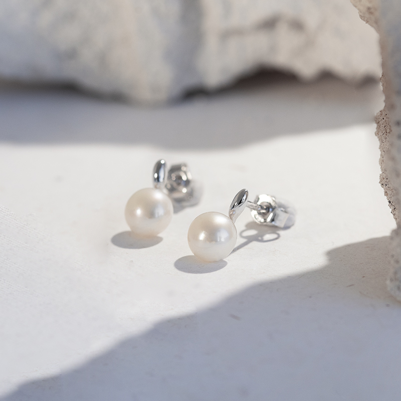 Elegantné perlové náušnice Florel 109316