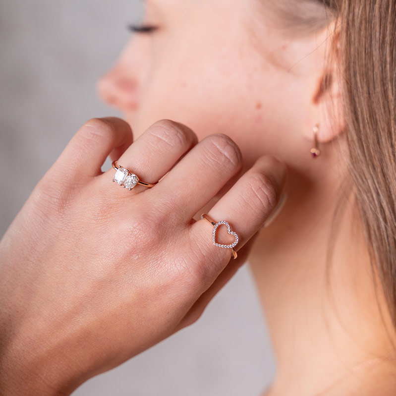 Romantický prsteň s diamantmi Luise 115926