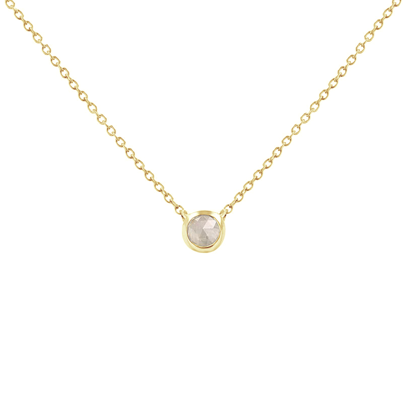 Minimalistický náhrdelník so salt and pepper diamantom Vieny