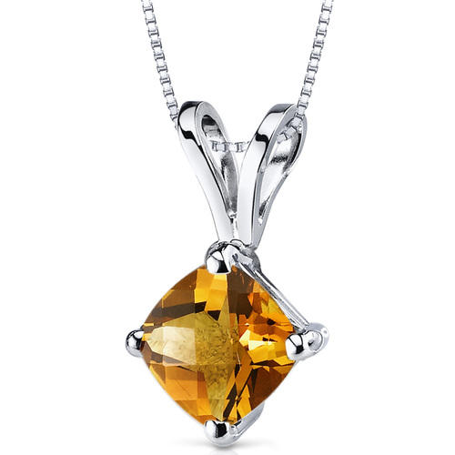 Zlatý citrínový náhrdelník Laky 12056
