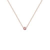 Strieborný minimalistický náhrdelník s morganitom Vieny