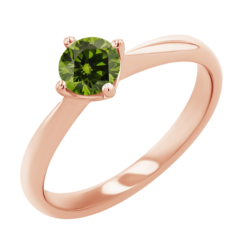 Zásnubný prsteň so zeleným diamantom Maya 125026