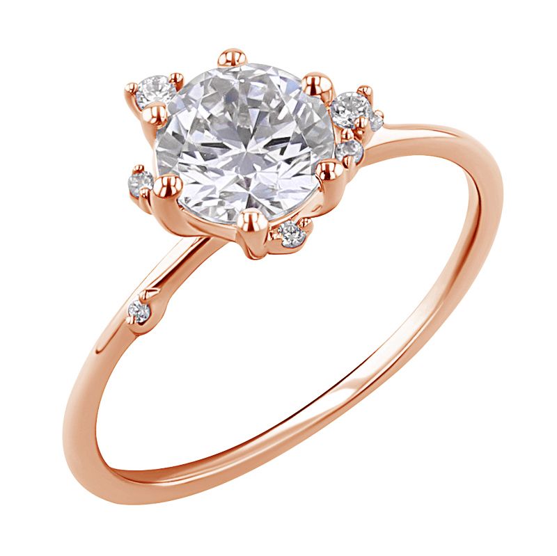 Cluster zásnubný prsteň s diamantmi Carole 127716