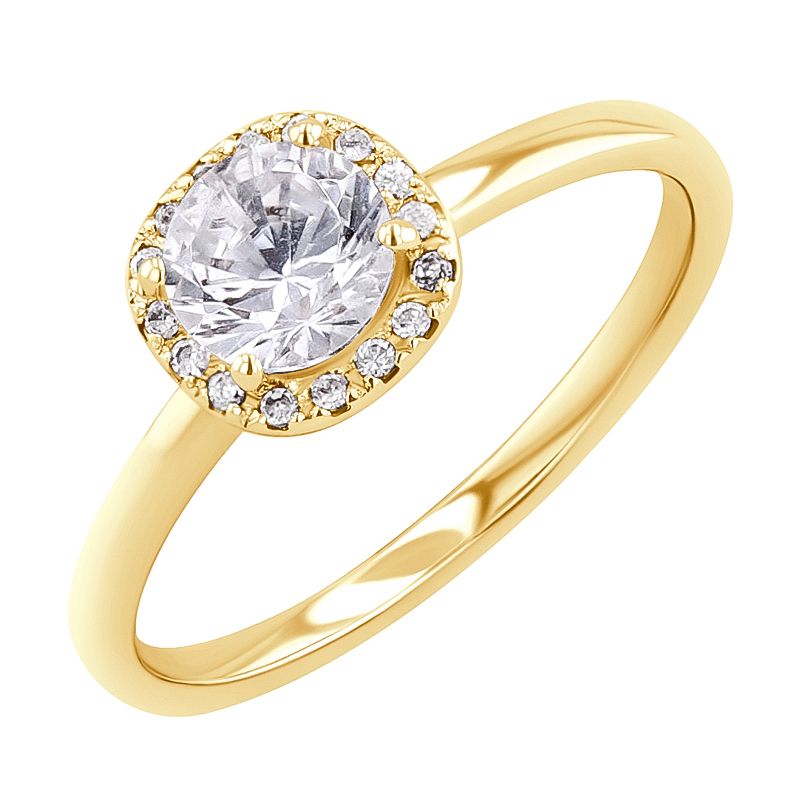 Halo zásnubný prsteň s lab-grown diamantmi Zarah 128176
