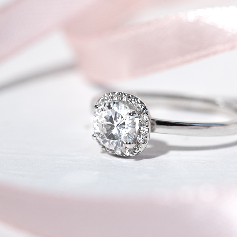 Halo zásnubný prsteň s lab-grown diamantmi Zarah 128316