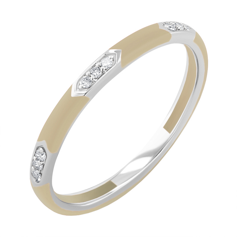 Keramický prsteň s diamantmi Amila 128726