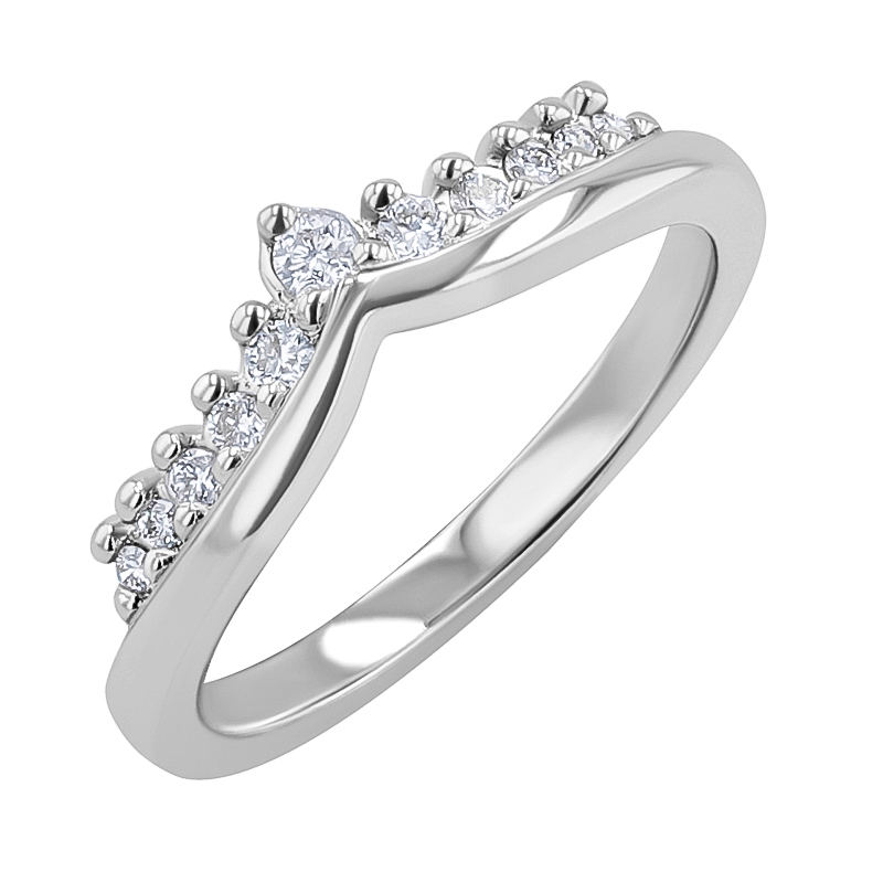 Vykrojený prsteň s diamantmi Santana 128956